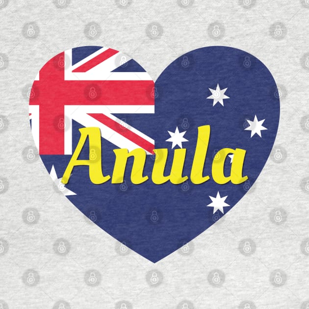 Anula NT Australia Australian Flag Heart by DPattonPD